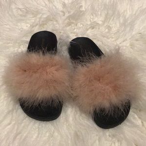 Furry slippers